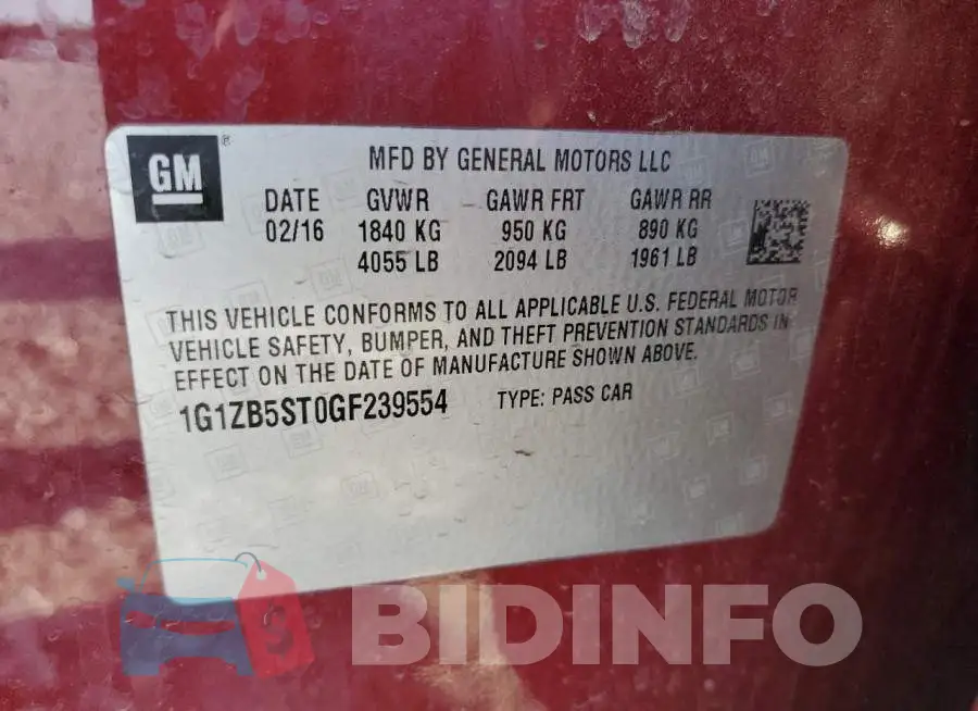 1G1ZB5ST0GF239554 Photo# 12