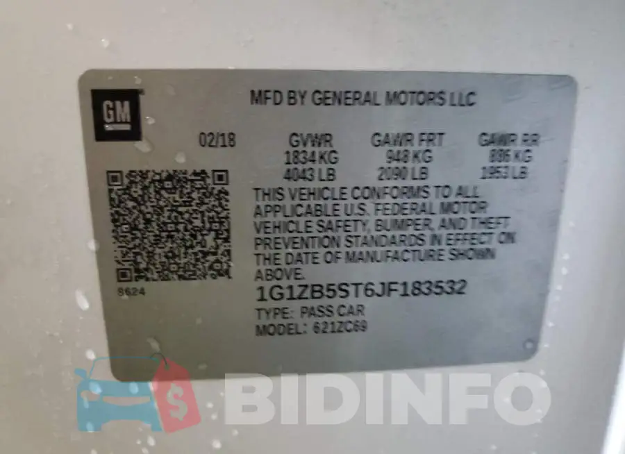 1G1ZB5ST6JF183532 Photo# 12