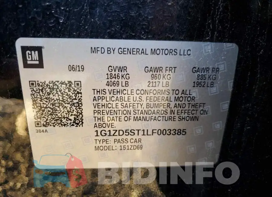 1G1ZD5ST1LF003385 Photo# 12