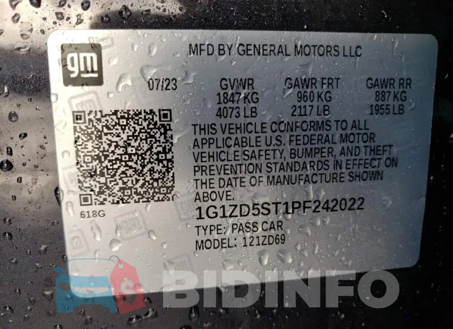 1G1ZD5ST1PF242022 Photo# 12