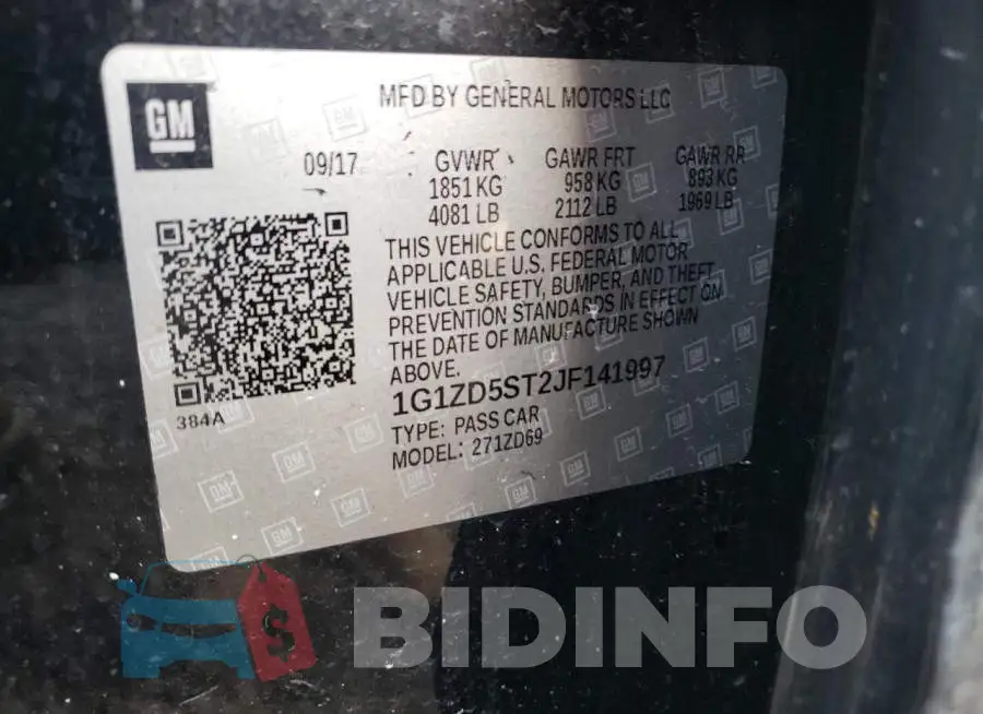1G1ZD5ST2JF141997 Photo# 10