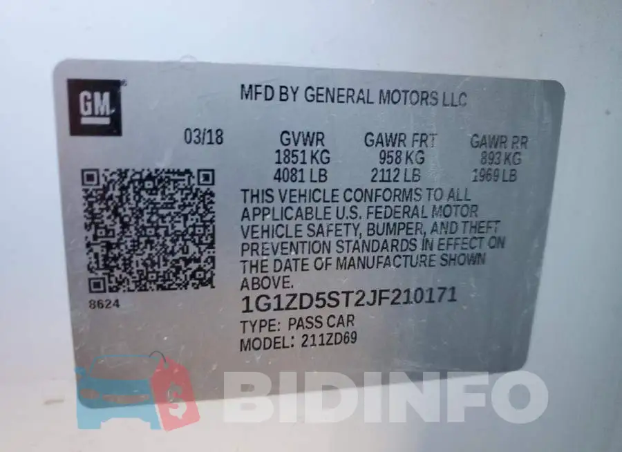 1G1ZD5ST2JF210171 Photo# 12