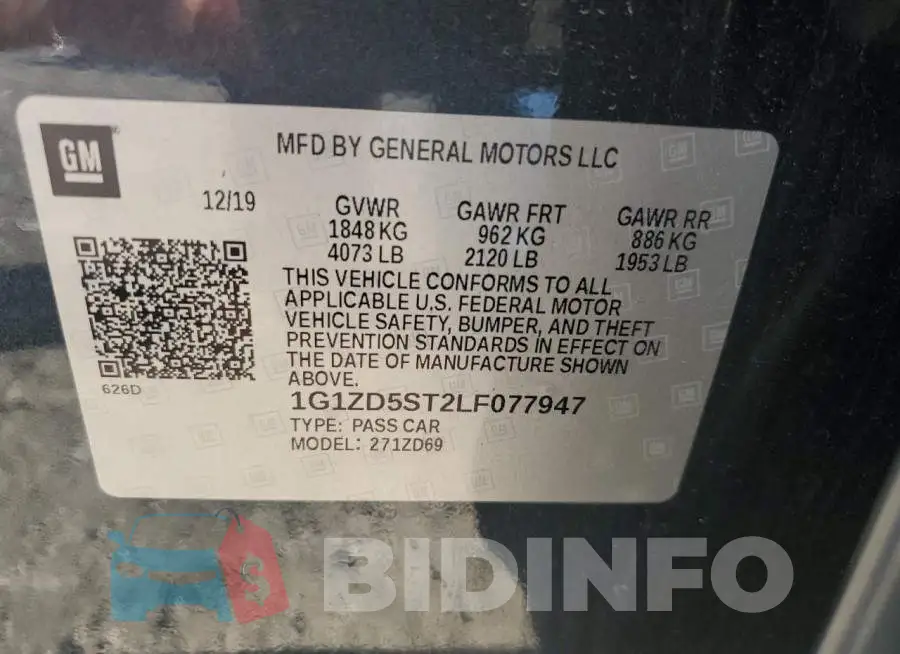 1G1ZD5ST2LF077947 Photo# 13