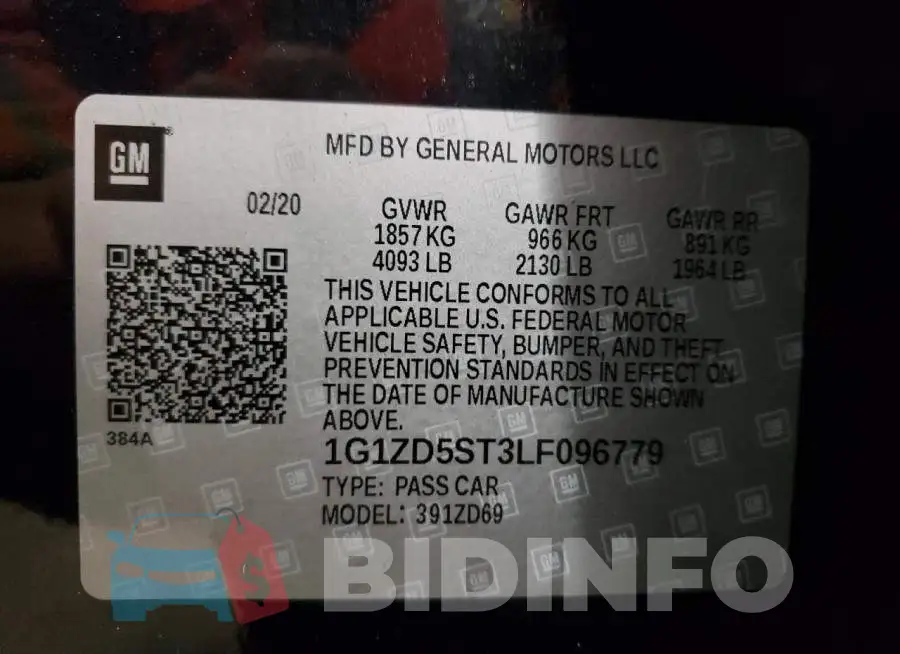 1G1ZD5ST3LF096779 Photo# 12