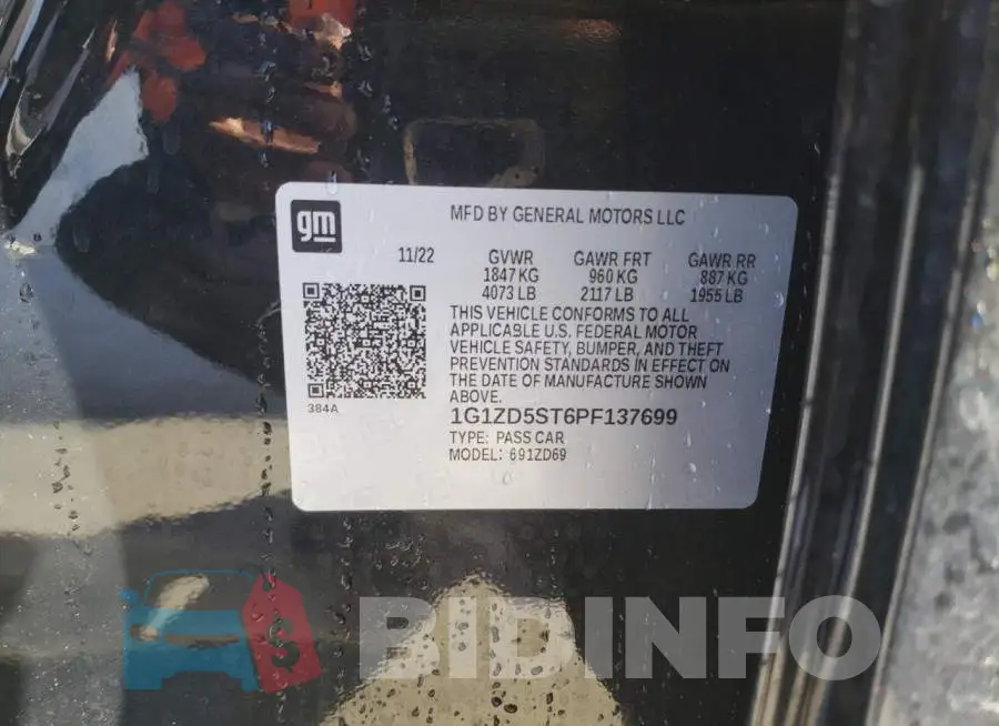 1G1ZD5ST6PF137699 Photo# 12