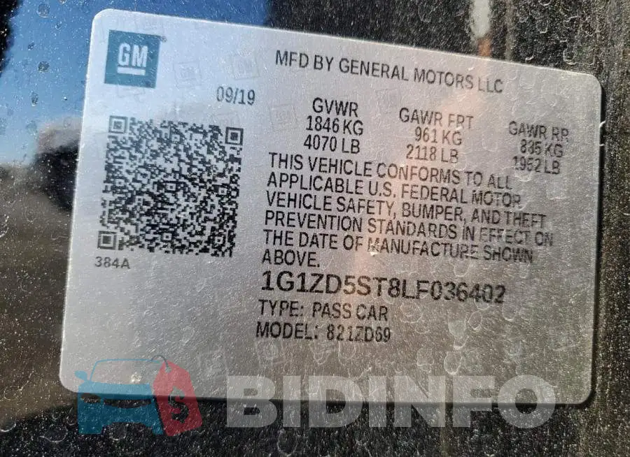 1G1ZD5ST8LF036402 Photo# 12