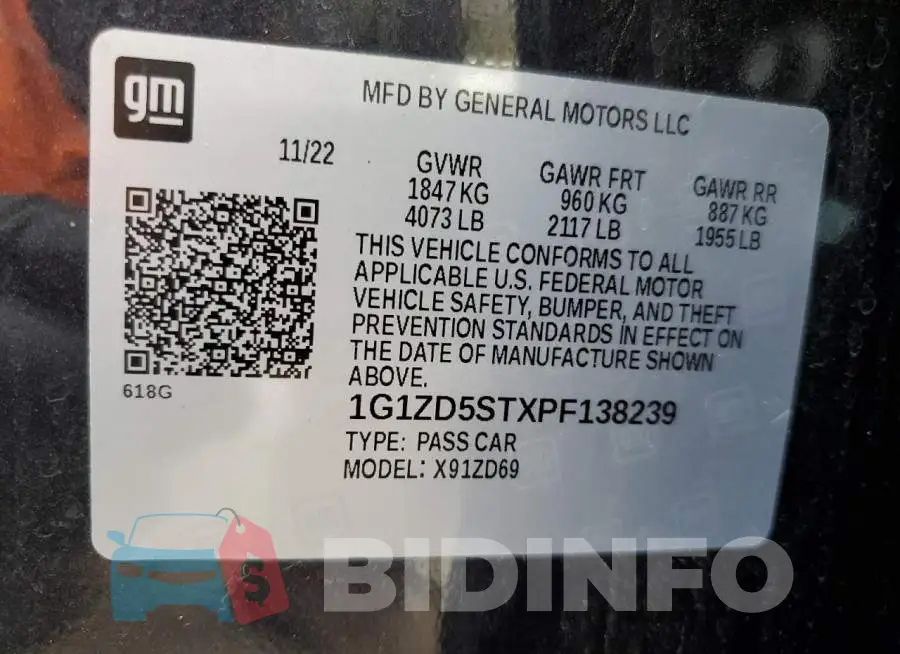 1G1ZD5STXPF138239 Photo# 12
