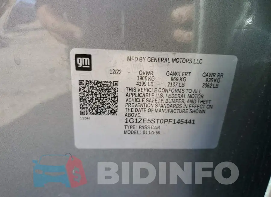 1G1ZE5ST0PF145441 Photo# 13