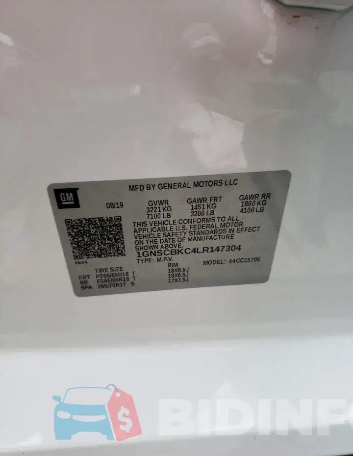 1GNSCBKC4LR147304 Photo# 12