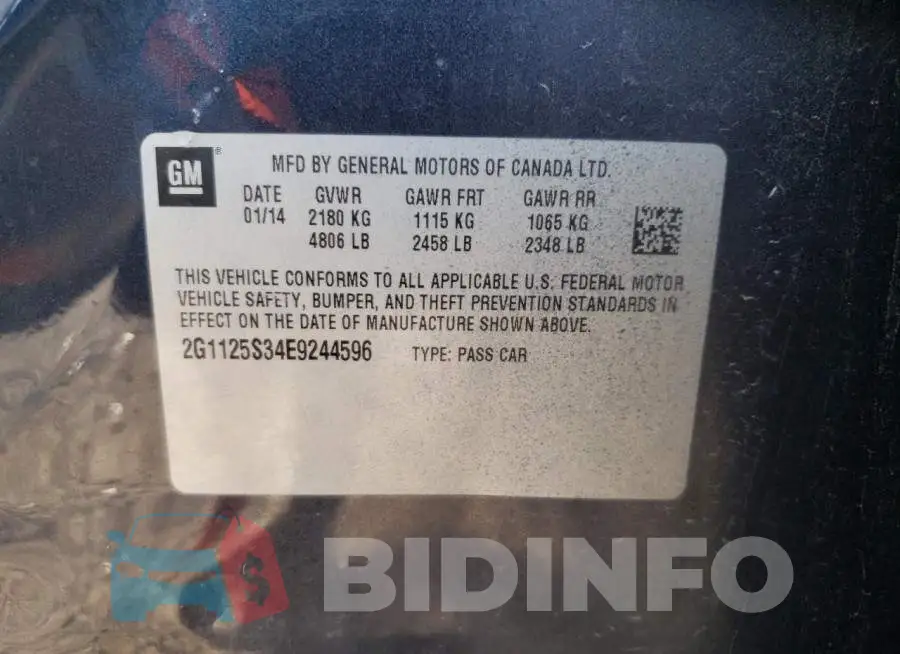 2G1125S34E9244596 Photo# 13