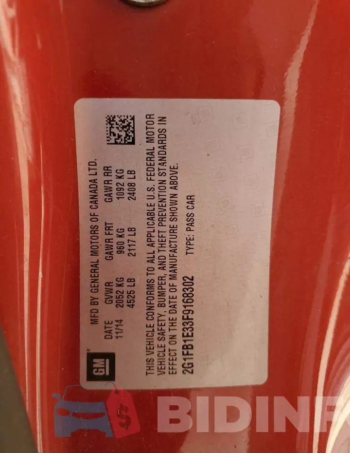 2G1FB1E33F9168302 Photo# 12