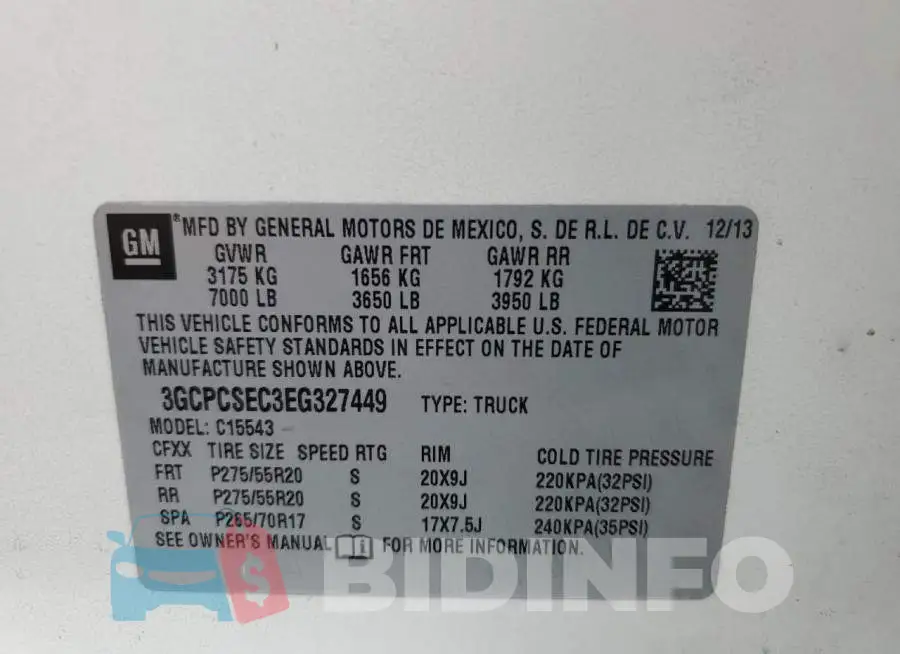 3GCPCSEC3EG327449 Photo# 12
