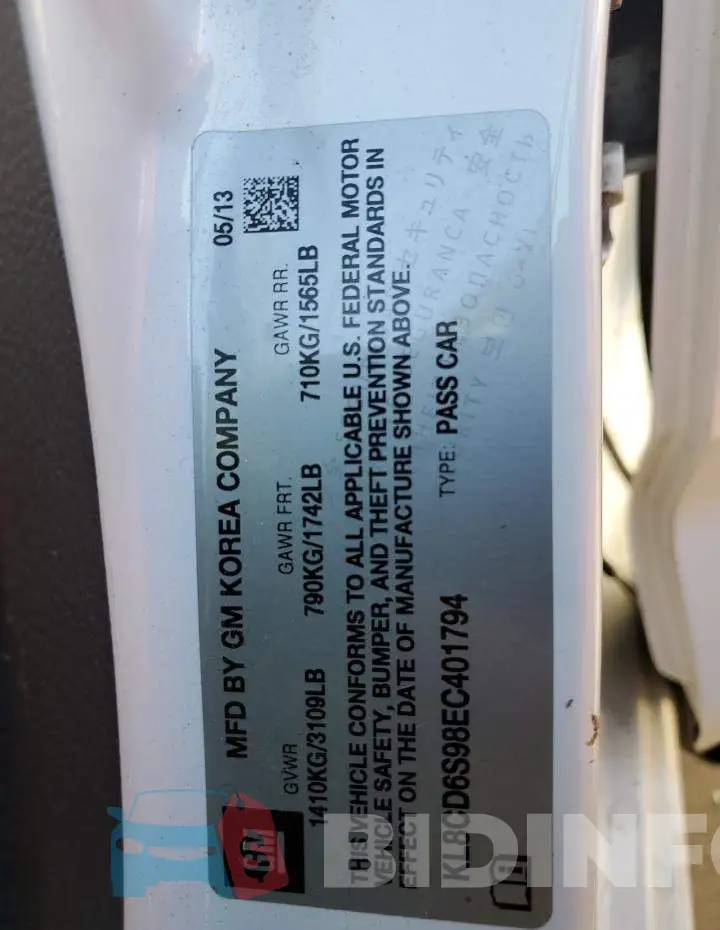 KL8CD6S98EC401794 Photo# 12