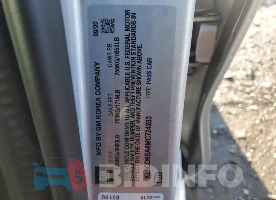 KL8CD6SA4MC724233 Photo# 13