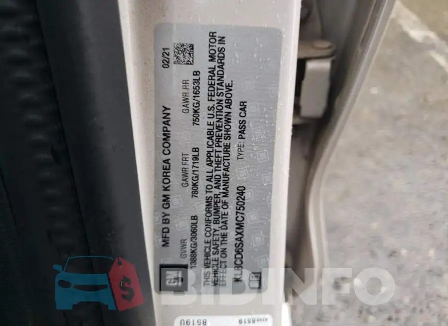 KL8CD6SAXMC750240 Photo# 12