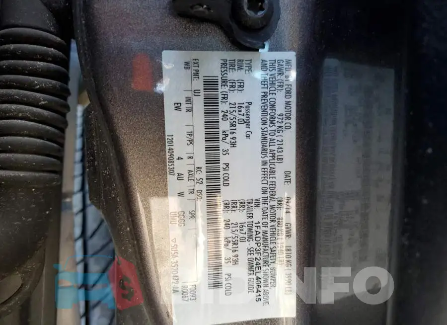 1FADP3F24EL406415 Photo# 12