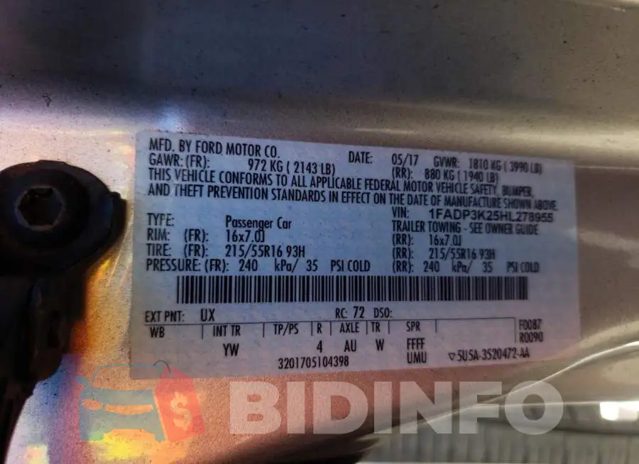 1FADP3K25HL278955 Photo# 13