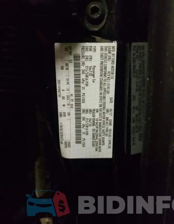 1FADP3K29HL259194 Photo# 12