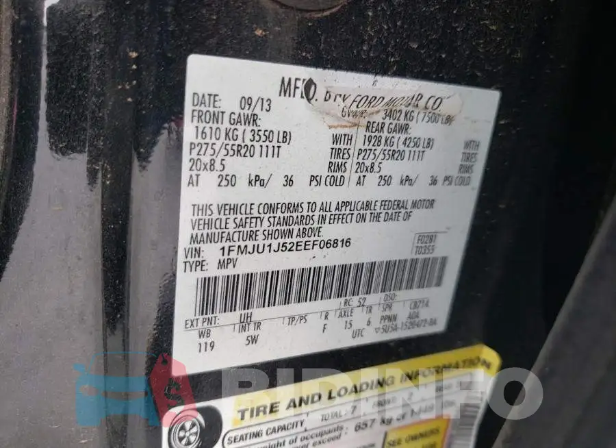 1FMJU1J52EEF06816 Photo# 13