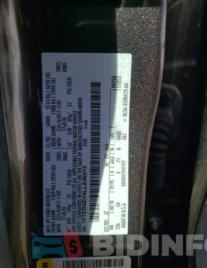 1FTER4EH4LLA96915 Photo# 13