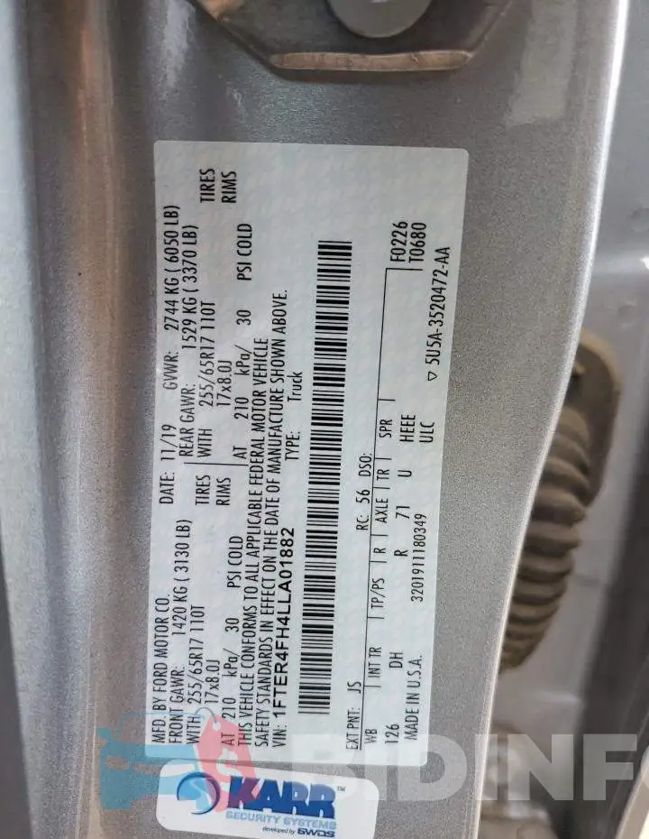 1FTER4FH4LLA01882 Photo# 12