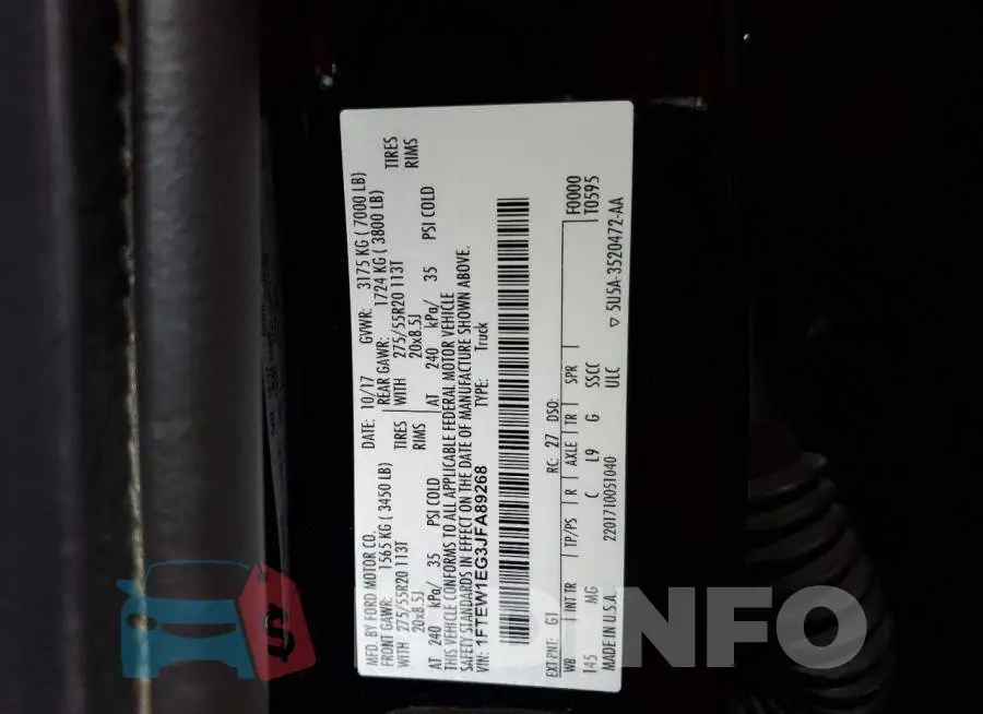 1FTEW1EG3JFA89268 Photo# 12