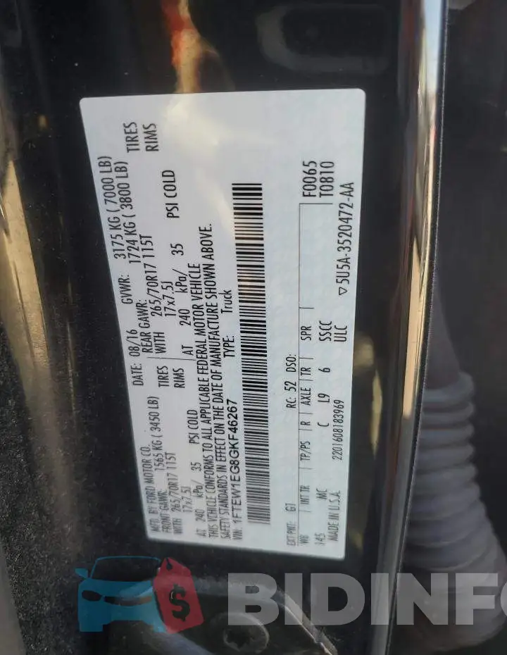 1FTEW1EG8GKF46267 Photo# 12