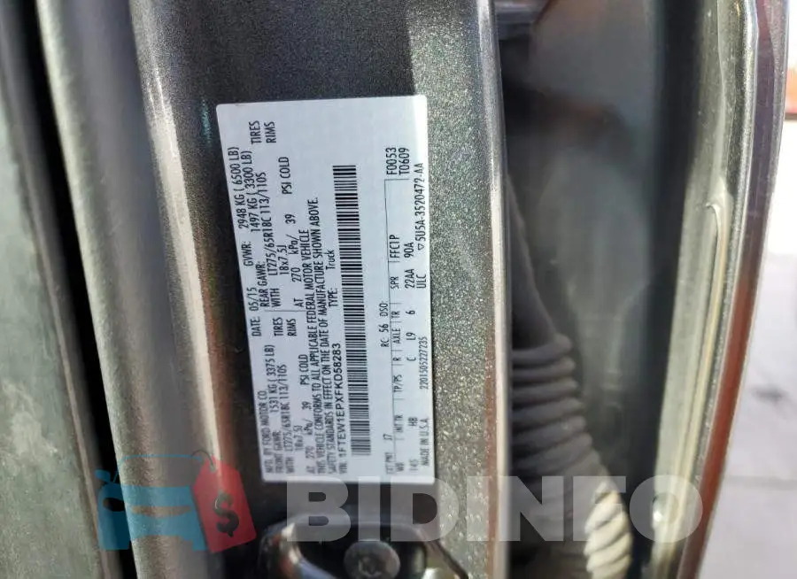 1FTEW1EPXFKD58283 Photo# 12