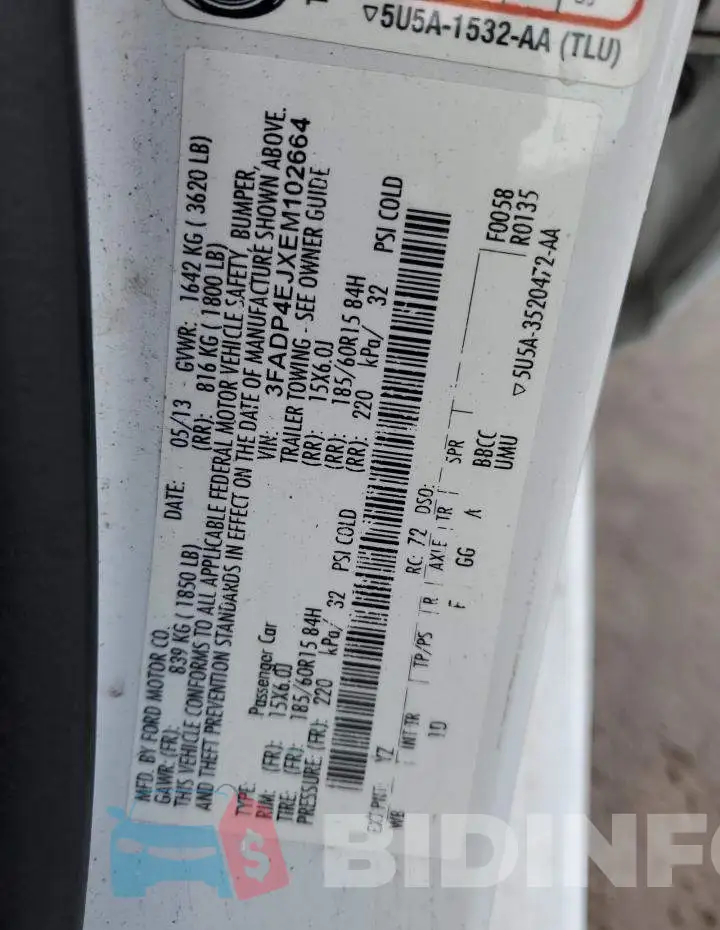 3FADP4EJXEM102664 Photo# 12