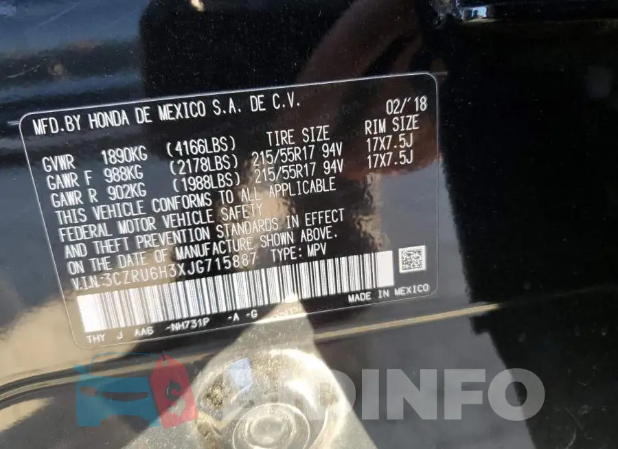3CZRU6H3XJG715887 Photo# 12