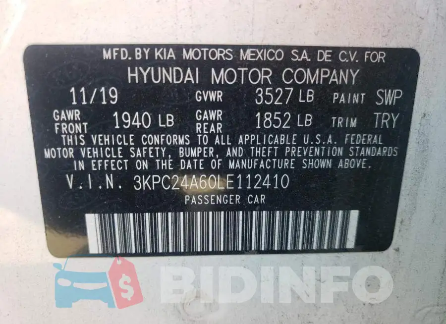 3KPC24A60LE112410 Photo# 12