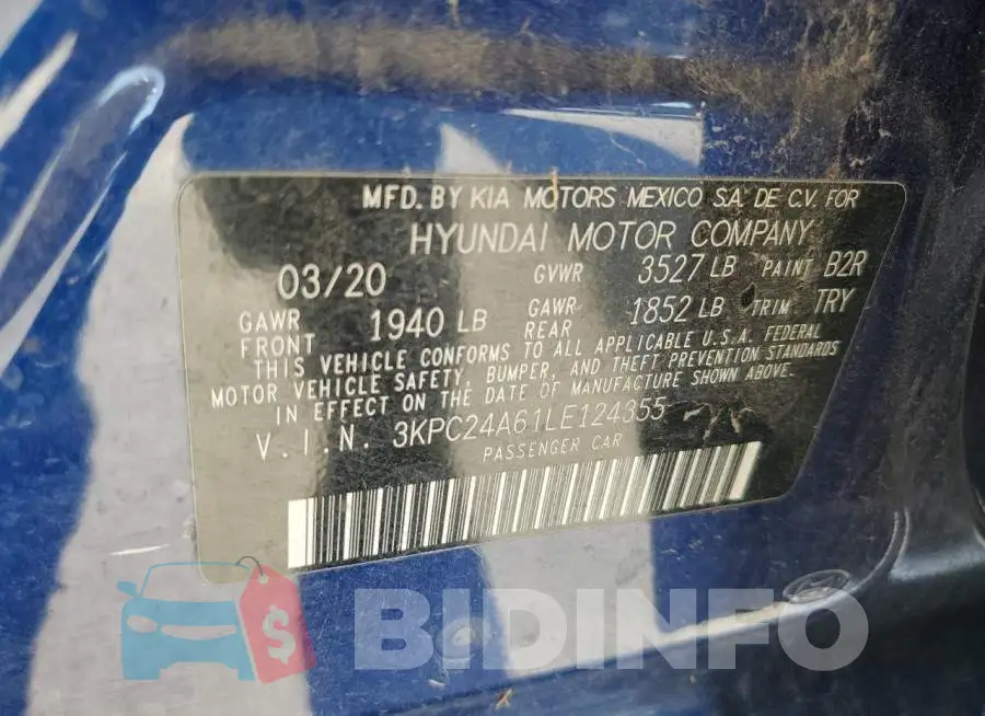 3KPC24A61LE124355 Photo# 12