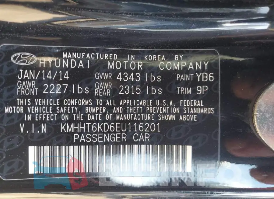 KMHHT6KD6EU116201 Photo# 13