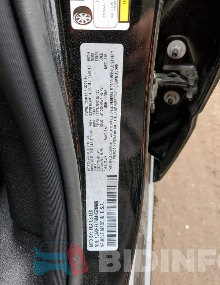 1C6SRFLT4MN528986 Photo# 13
