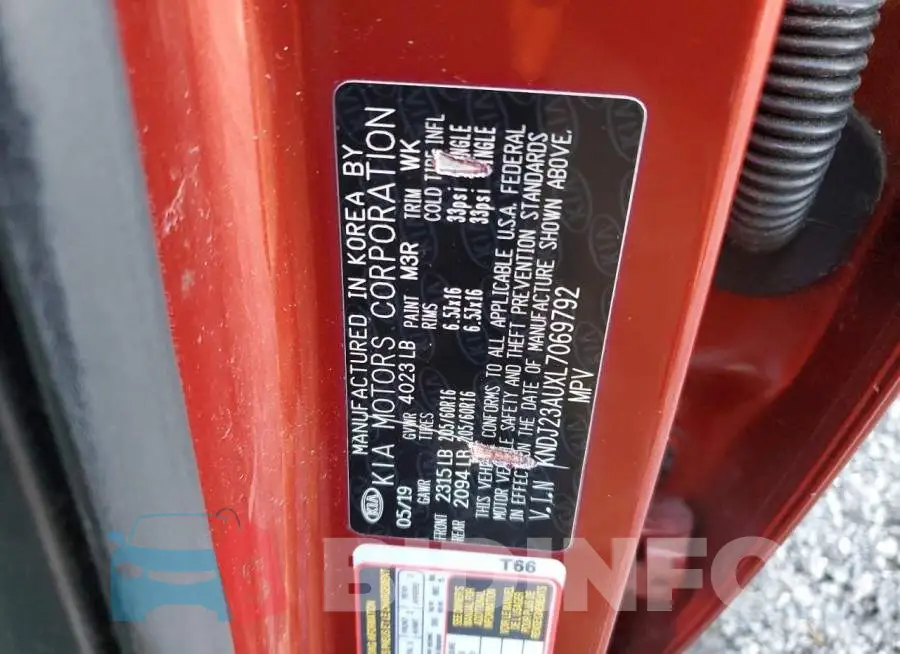 KNDJ23AUXL7069792 Photo# 12