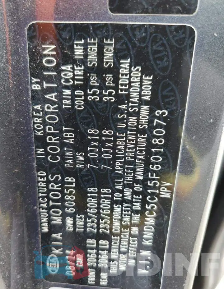 KNDMC5C15F6018073 Photo# 13