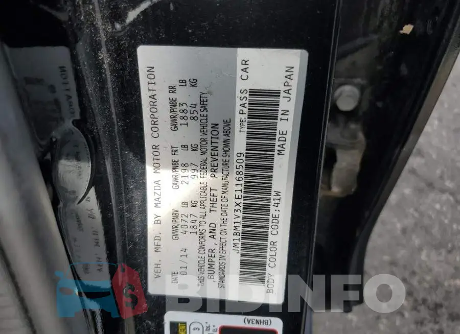 JM1BM1V3XE1168509 Photo# 12