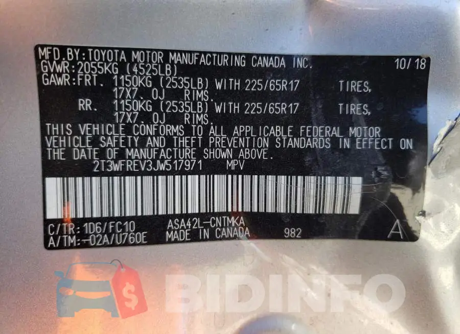 2T3WFREV3JW517971 Photo# 13