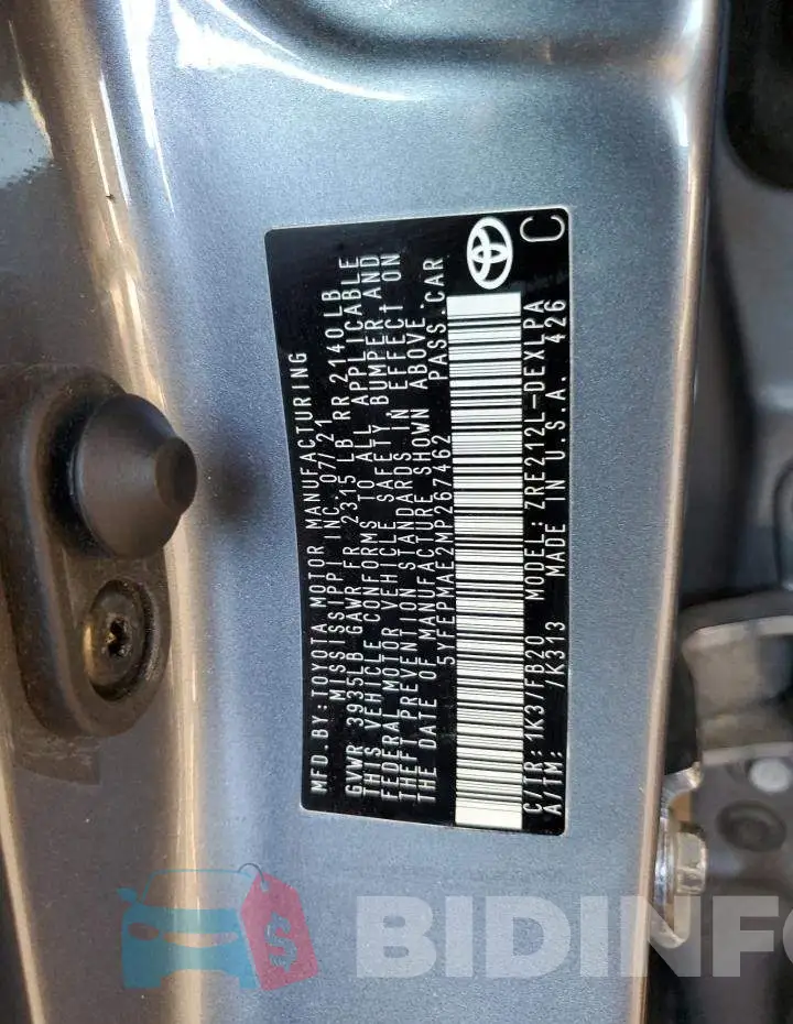 5YFEPMAE2MP267462 Photo# 12