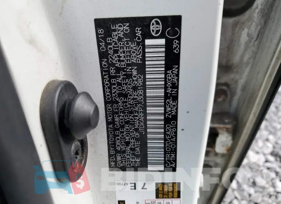 JTDKARFP7J3081982 Photo# 12