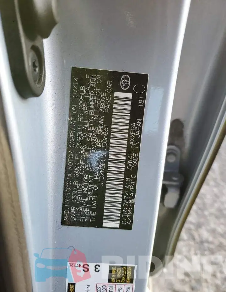 JTDZN3EU3EJ008861 Photo# 12