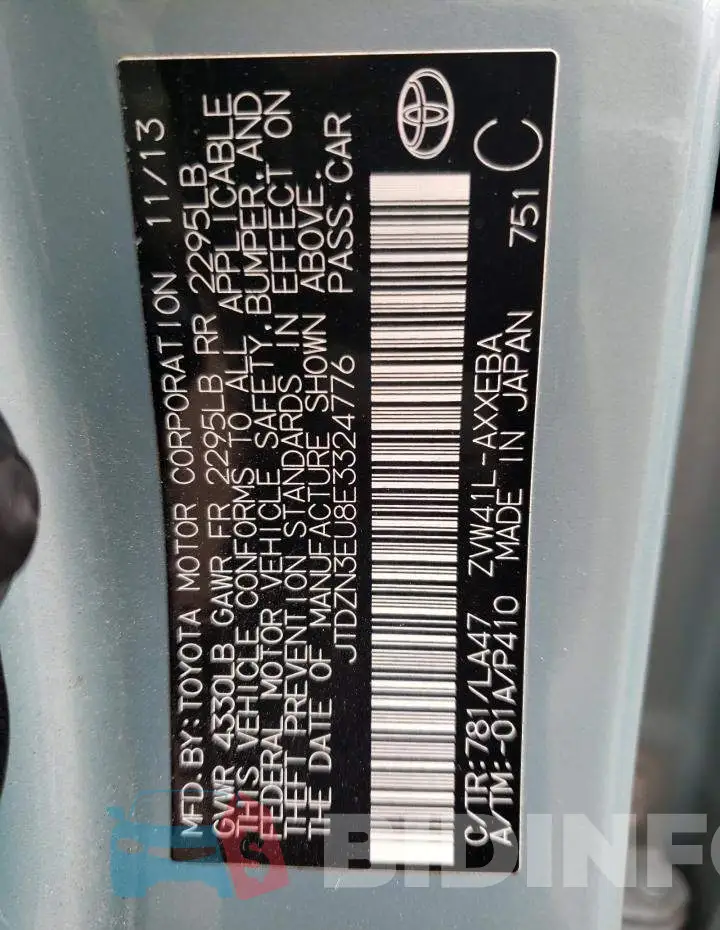 JTDZN3EU8E3324776 Photo# 12
