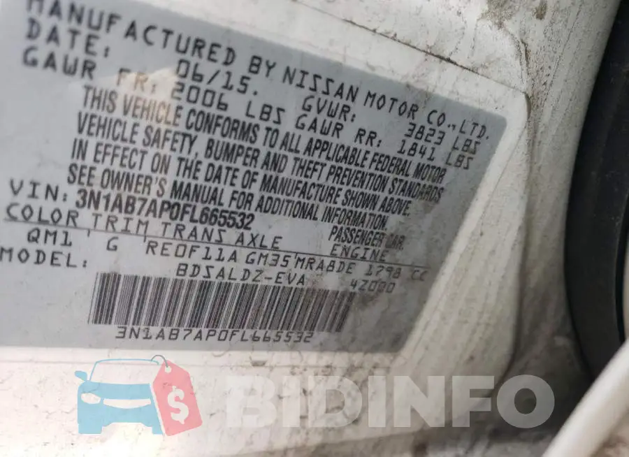 3N1AB7AP0FL665532 Photo# 12