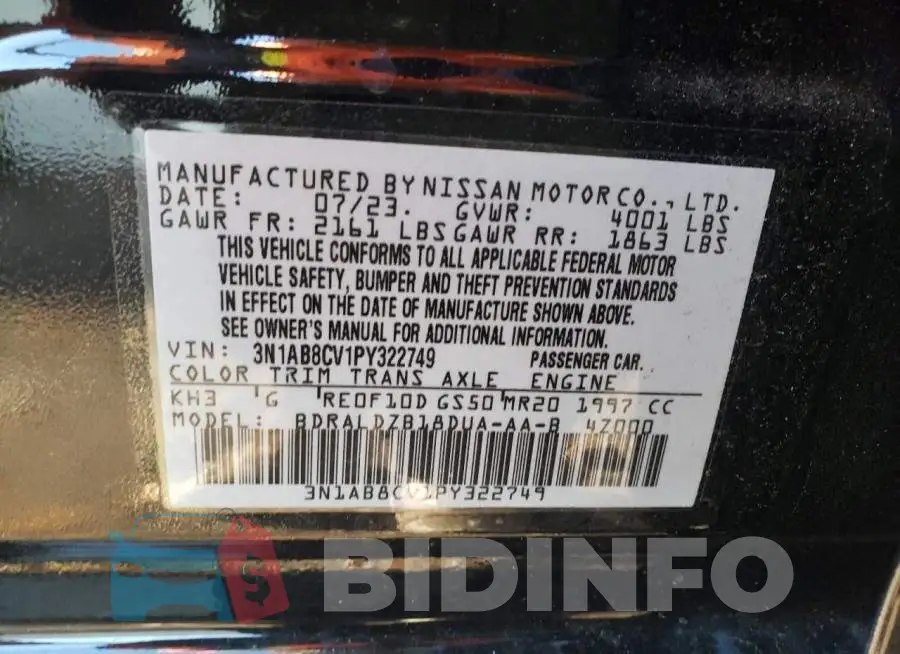 3N1AB8CV1PY322749 Photo# 12