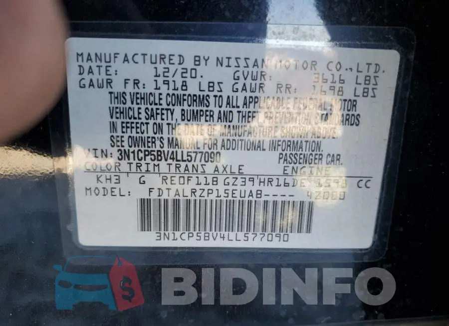3N1CP5BV4LL577090 Photo# 13