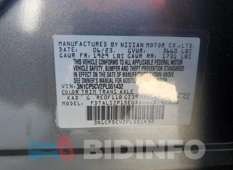 3N1CP5CV2PL551432 Photo# 13