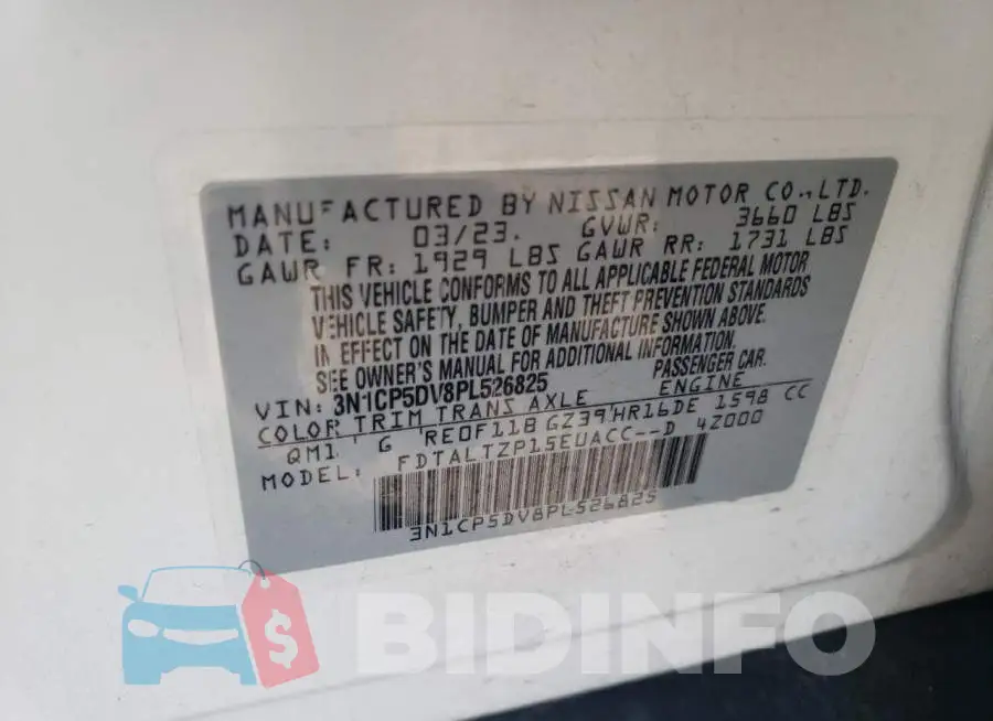 3N1CP5DV8PL526825 Photo# 13