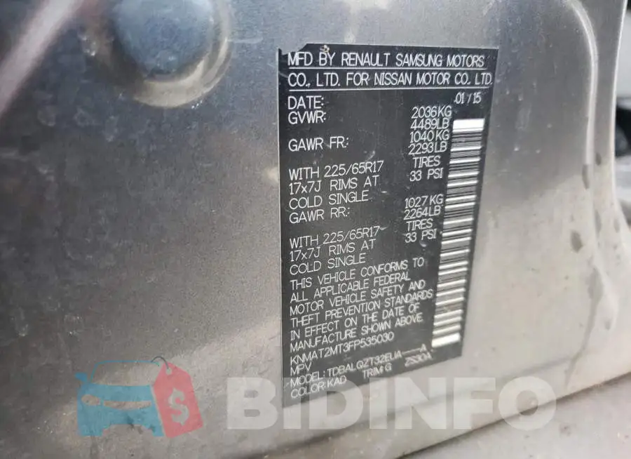 KNMAT2MT3FP535030 Photo# 12