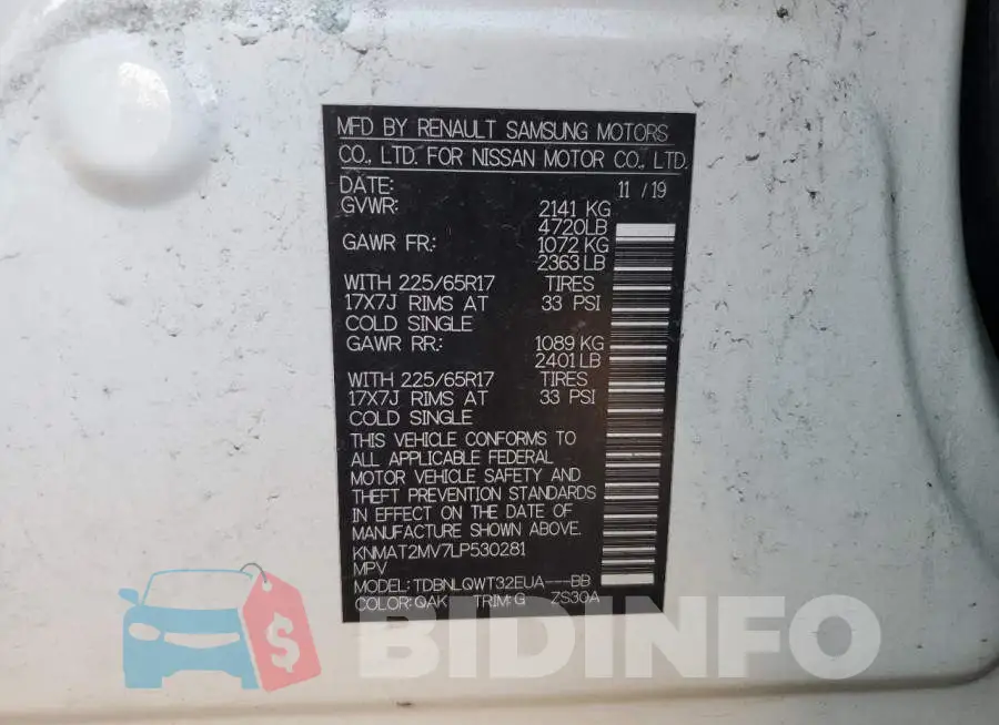 KNMAT2MV7LP530281 Photo# 13