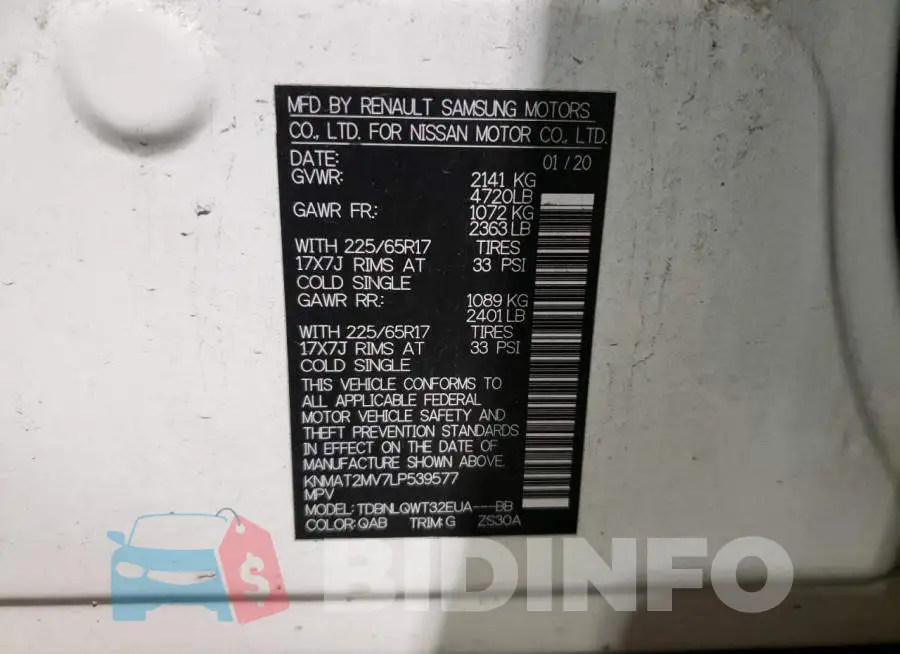 KNMAT2MV7LP539577 Photo# 13